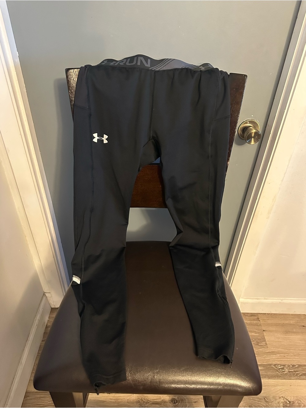 LG Black Men's Jogger Sweatpants with Reflective Accents